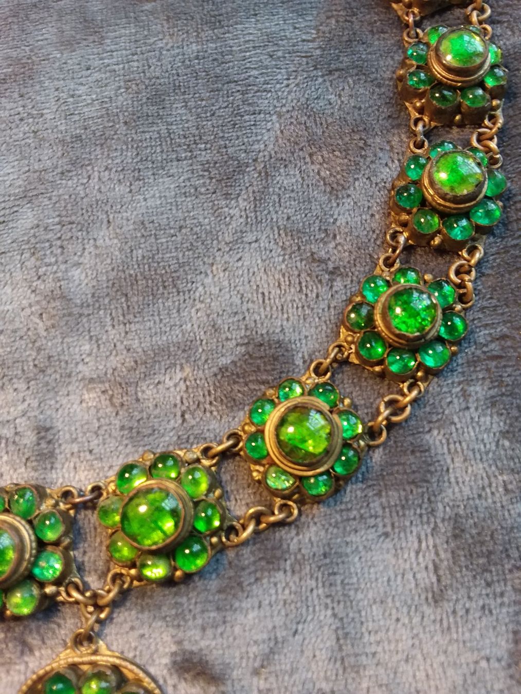 Catenine: Antikes TOP Collier Glas/Folie ca 1880 oder früher – Usato da Zürich venduto da helsan 9