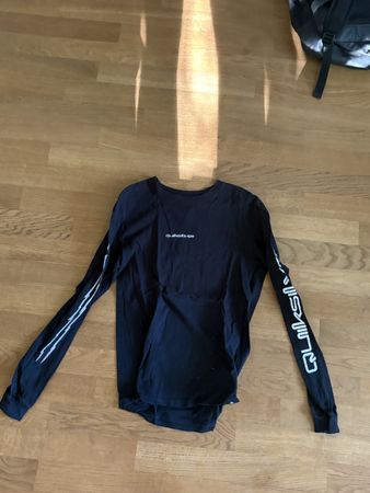 Langarmshirt Quiksilver schwarz Baumwolle Grösse 