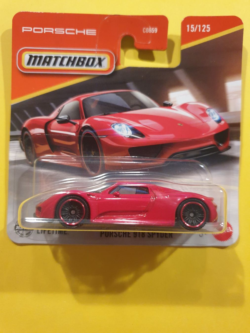Matchbox Modellini d'auto: Matchbox PORSCHE 918 SPYDER – Nuovo e nell'imballaggio originale da Oftringen venduto da Rotor 1