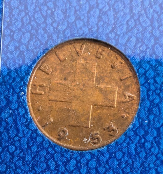 Tutti le monete: 1 Rappen 1953 – Usato da Arch venduto da coinsandmore 1
