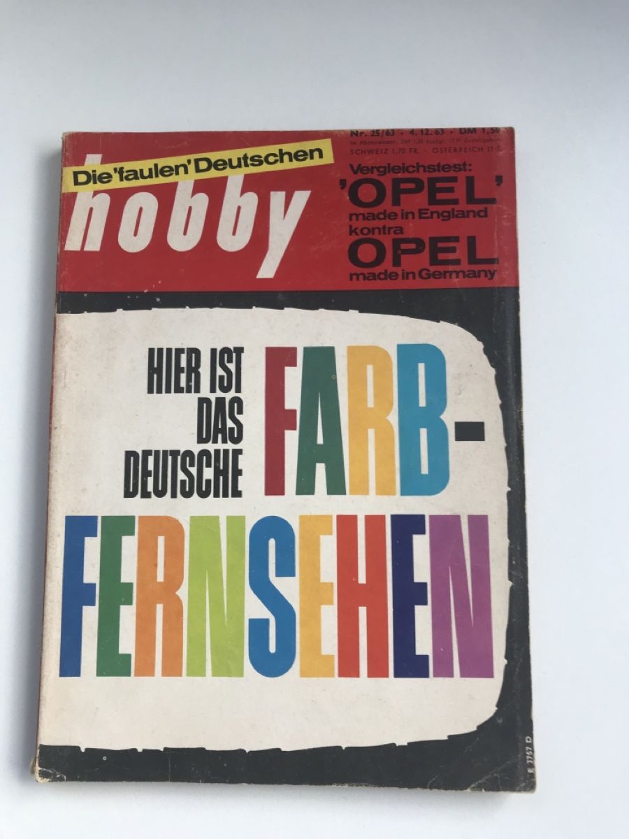 Riviste & Magazine: HOBBY 1963 – Usato da HÄGENDORF venduto da kusi113