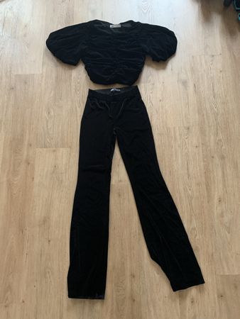 Ensemble en velours noir Zara
