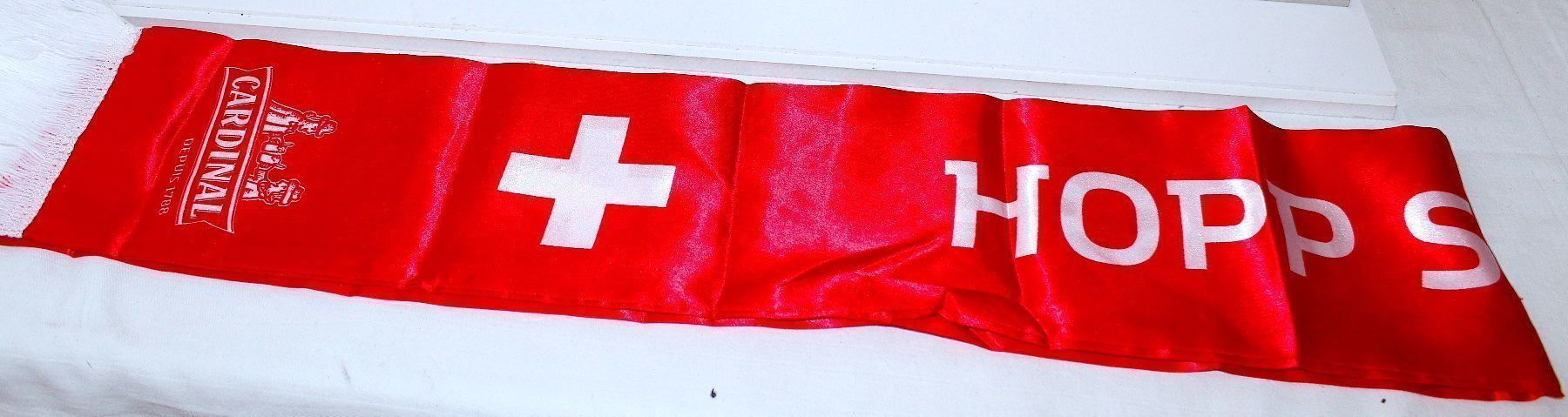 Feldschlösschen Bevande alcoliche: BIER CARDINAL HOPSCHWIZFUSBALL FANS HALSTUCH – Nuovo e nell'imballaggio originale da Ipsach venduto da Merlux 2