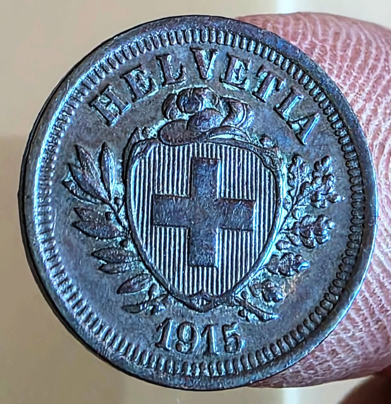 Tutti le monete: SCHWEIZ 1 RAPPEN 1915 – Usato da Winterthur venduto da Creso70