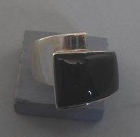 Ring 925 Silber mit Glasstein