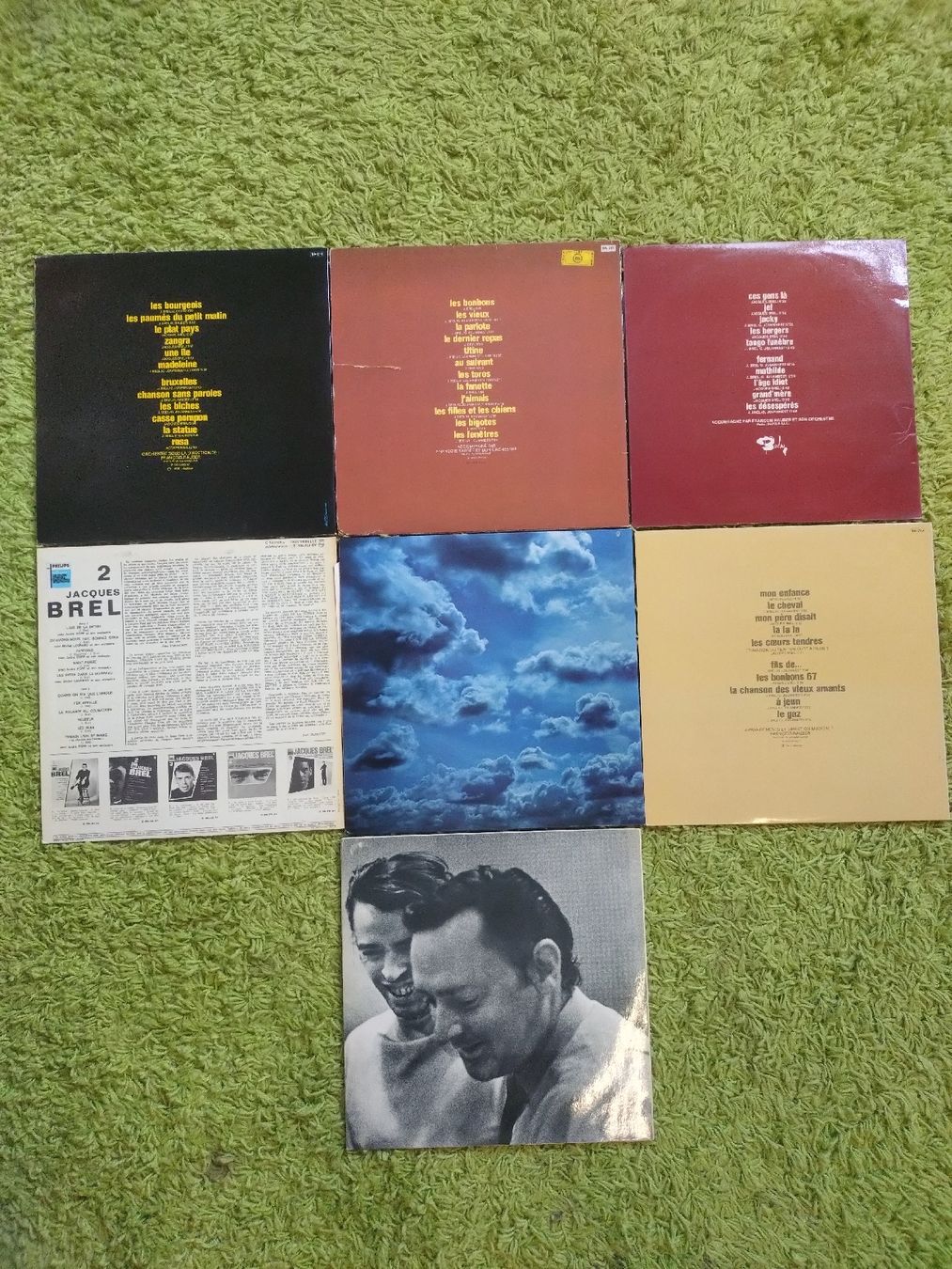 Schallplatten:  Jacques Brel lot de 7 disques vinyles  – Gebraucht aus Farvagny-le-Grand von LaCaverne 1