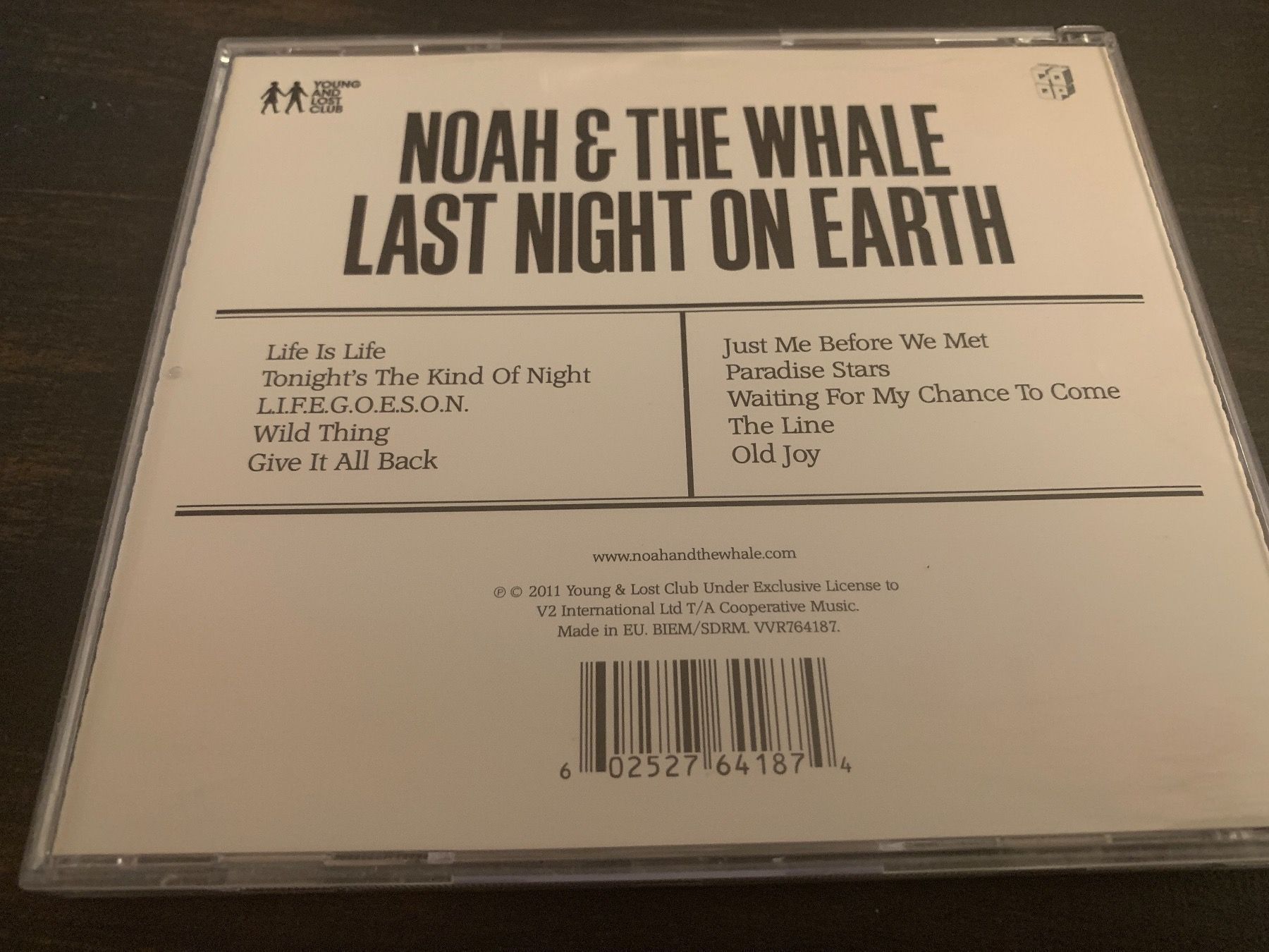 CD: Noah & The Whale - Last night on earth – Usato da Dübendorf venduto da Shreck 1