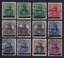 Saargebiet  1920 mit "Sarre"-Aufdruck gest.