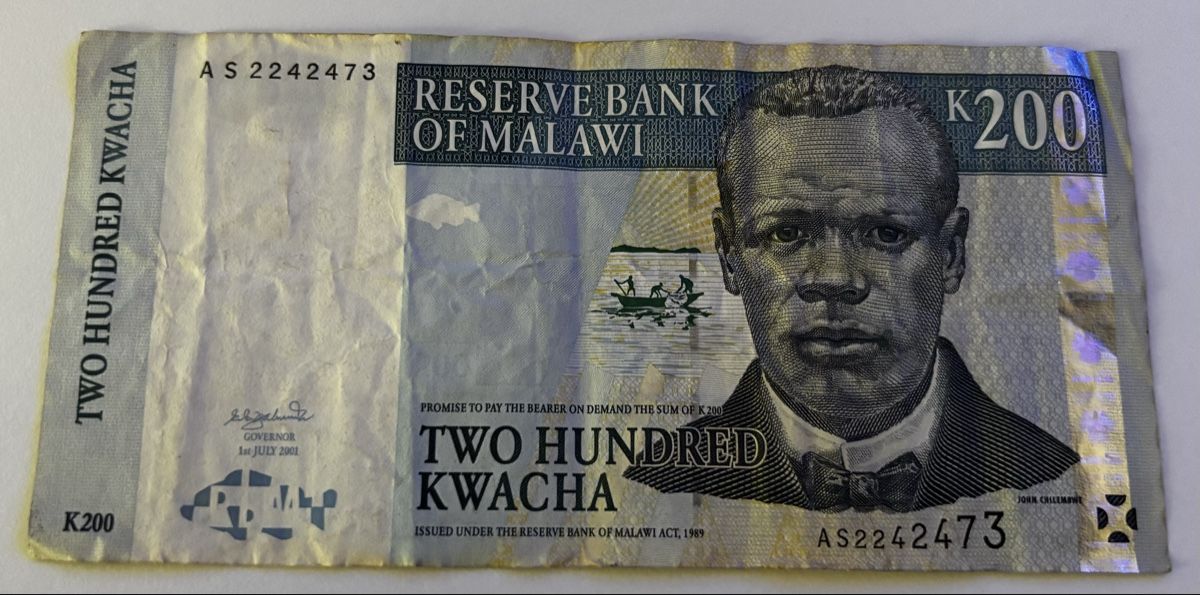Banconote: Malawi 200 Kwacha 2001 – Usato da Algetshausen venduto da Carrhard
