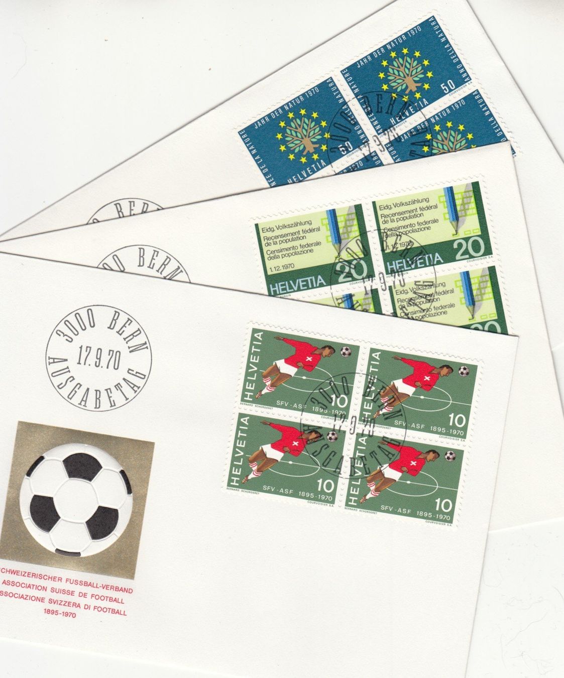Tutti i francobolli: SBK 487 - 489 4er Block FDC – Usato da Bürglen TG venduto da StampGraf