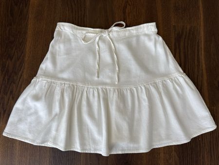 Weisses Sommer-Röckli im Leinen-Look Gr.S „Brandy Melville“