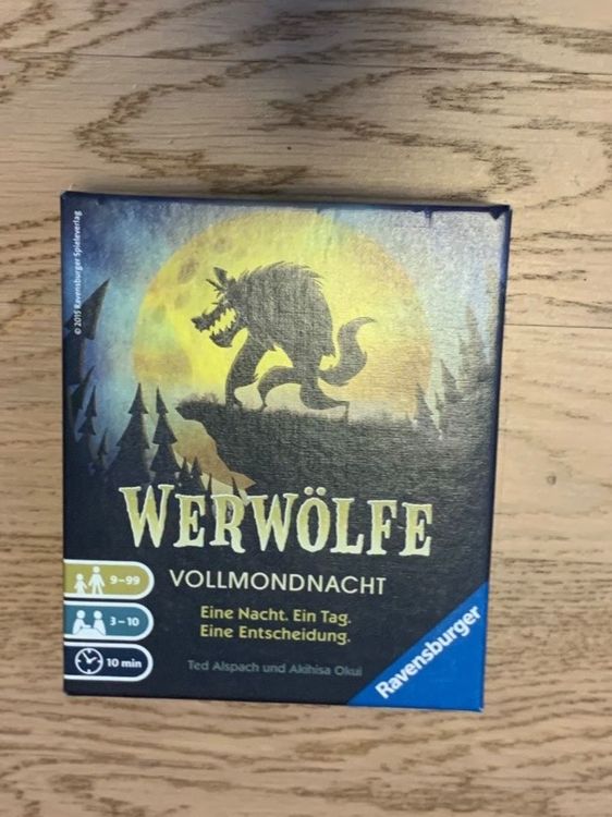 Ravensburger 26703 - Werwölfe - Vollmondnacht, Gesellschaftsspiel ab 9 Jahren, Actionsspiel für 3-10 Spieler, Spielereihe: Eine Nacht. Ein Tag. Eine Entscheidung. : Alspach, Ted, Okui, Akihisa