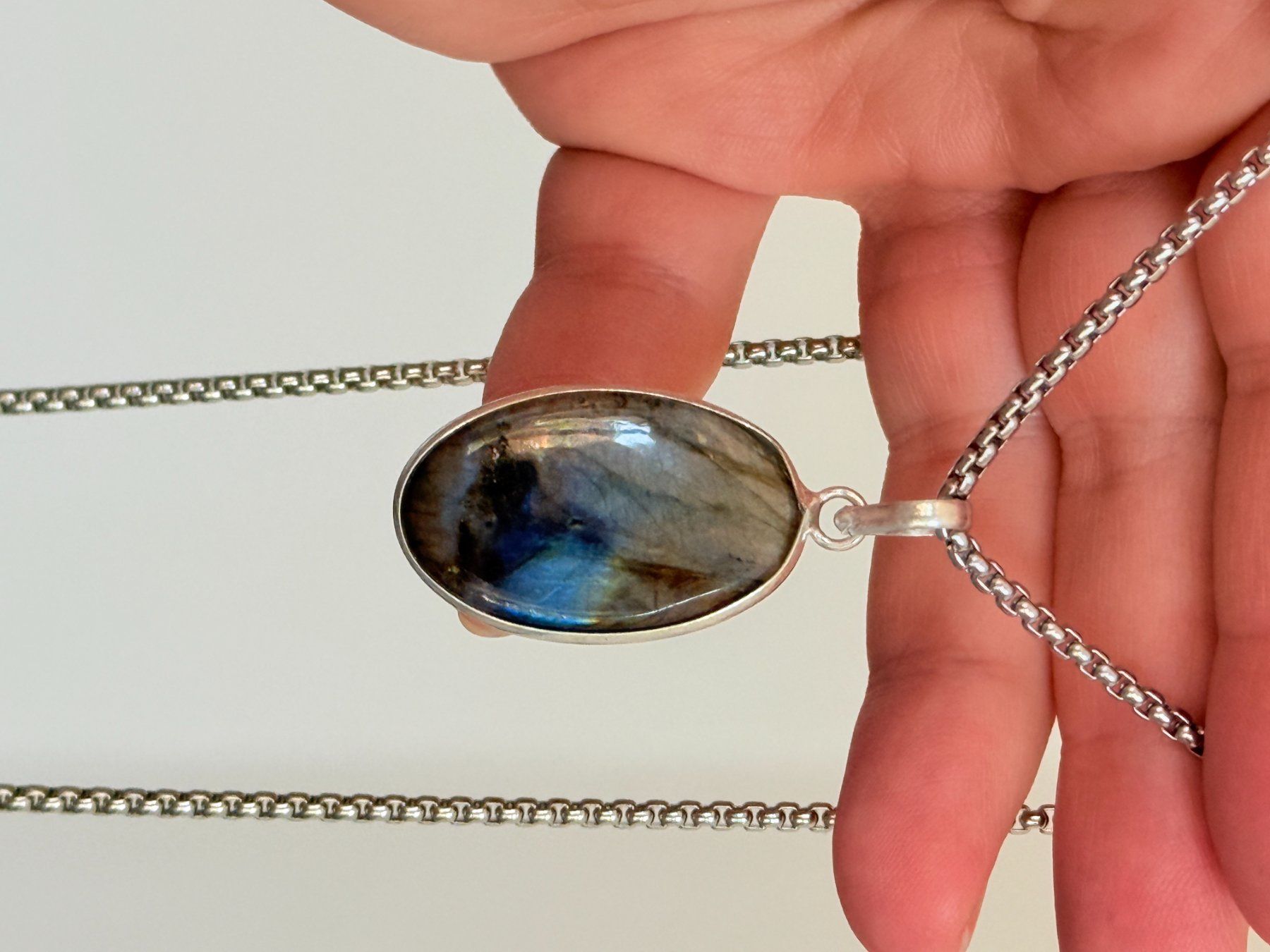 Catenine: Collier avec Labradorite – Nuovo e nell'imballaggio originale da Genève venduto da AWWA 6
