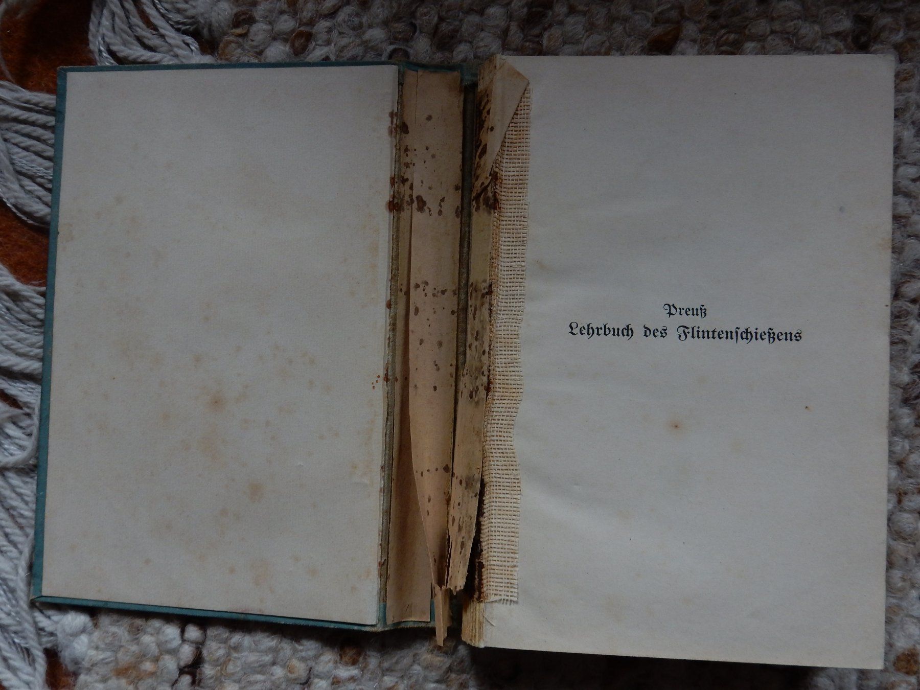 Libri: antikes Buch Albert Preuss Das Flintenschiessen 2. Auflage – Usato da Jona venduto da JOberg_25 1