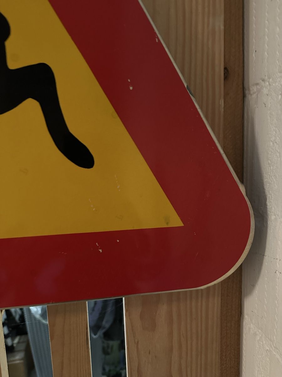 Insegne: Elchschild Schweden  Verkehrsschild Orginal – Usato da Cham venduto da Steinbock89 1