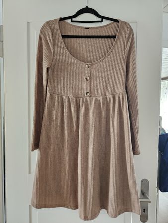 Herbstliches Kleid in Braun, langarm, Gr. L
