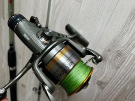 Salzwasserrute 5600 Rolle mit geflochtener Schnur