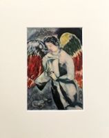Marc Chagall      "L´ange a la Palette"    Farbreproduktion