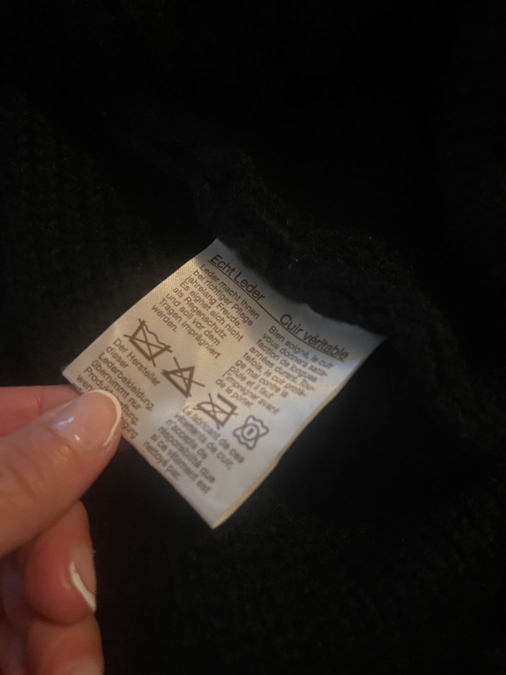 Sonstige Damenmode: Poncho Leonardo Strick Cape Schwarz Gr. S mit Echtpelz – Gebraucht aus Rüschlikon von leo_mwz2 9