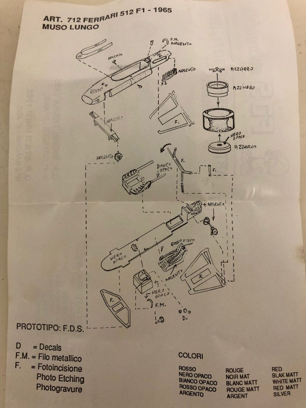 Ferrari Modellini d'auto: FDS-Kit Ferrari 1/43 – Nuovo (secondo la descrizione) da Muttenz venduto da Gucci2005 3