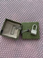 Kette mit Vorhängeschloss GUCCI silberfarben neuwertig