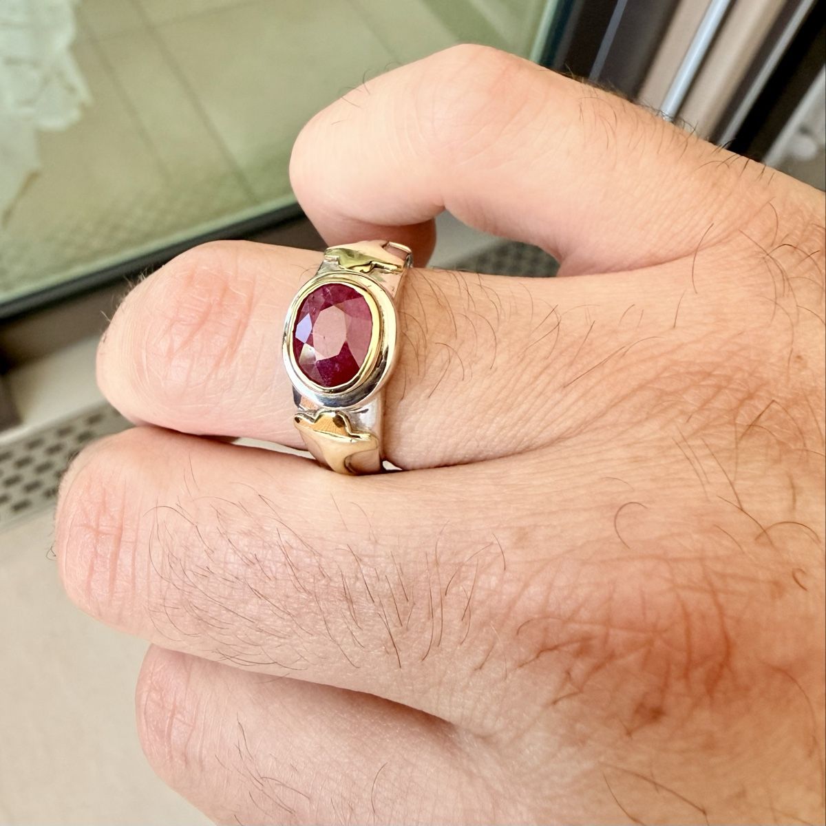 Ringe: Bague en argent - Rubis – Gebraucht aus Marly von Nor_al3