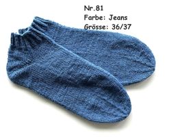 Sneaker - Socken handgestrickt  Gr.36/37  Nr.81