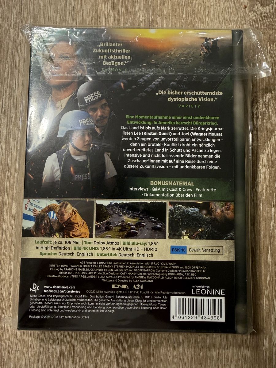 Tutti i DVDs: Civil War Mediabook - NEU/OVP – Nuovo e nell'imballaggio originale da Stein am Rhein venduto da ricks0r 1