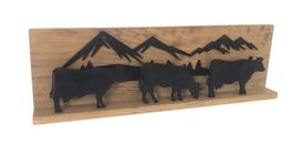 Wandbild Deco Kuh und Berge