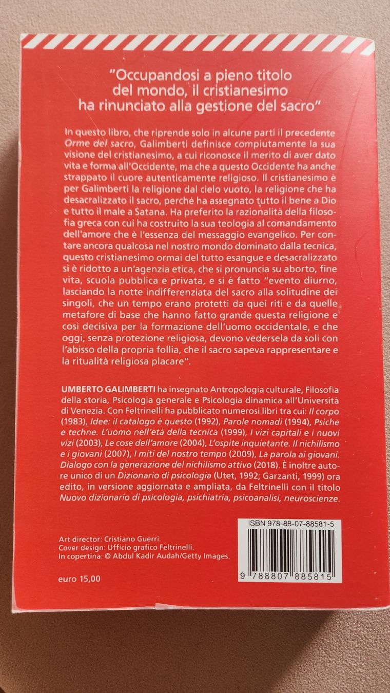 Libri: Cristianesimo - Umberto Galimberti – Usato da Neuchâtel venduto da Rose_mint 1