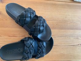 Sandalen Colors of California geflochten schwarz Grösse 40