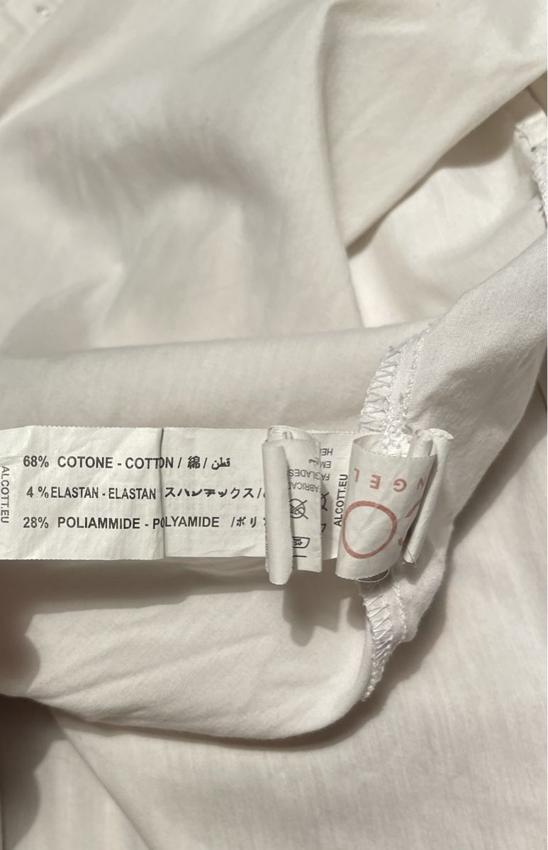Camicette: Camicia lunga bianca Alcott con borchie di cotone-tg38/40 – Nuovo (secondo la descrizione) da Gordevio venduto da LanaZimm 6