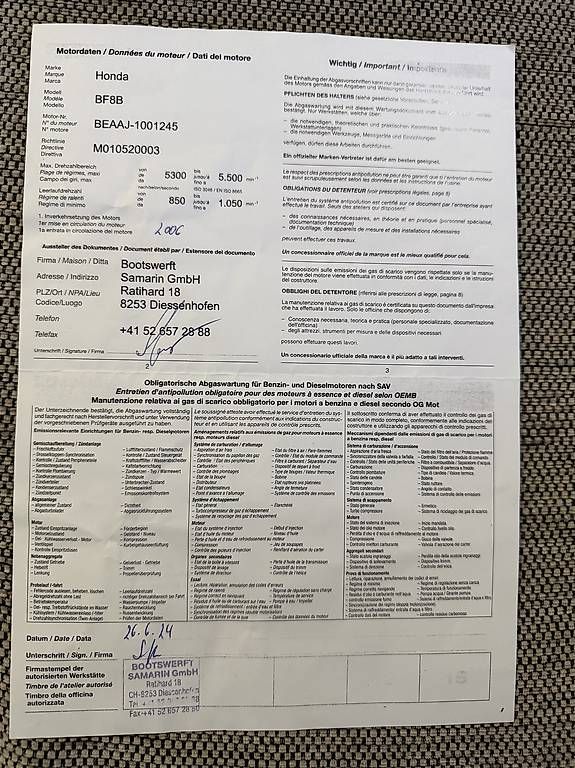 Motori: Honda Aussenbordmotor Prüfungsfrei – Usato da Kleinandelfingen venduto da Alexi-bexi-21 4