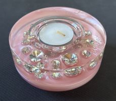 Traumlicht pink mit Schmucksteinen neu 
