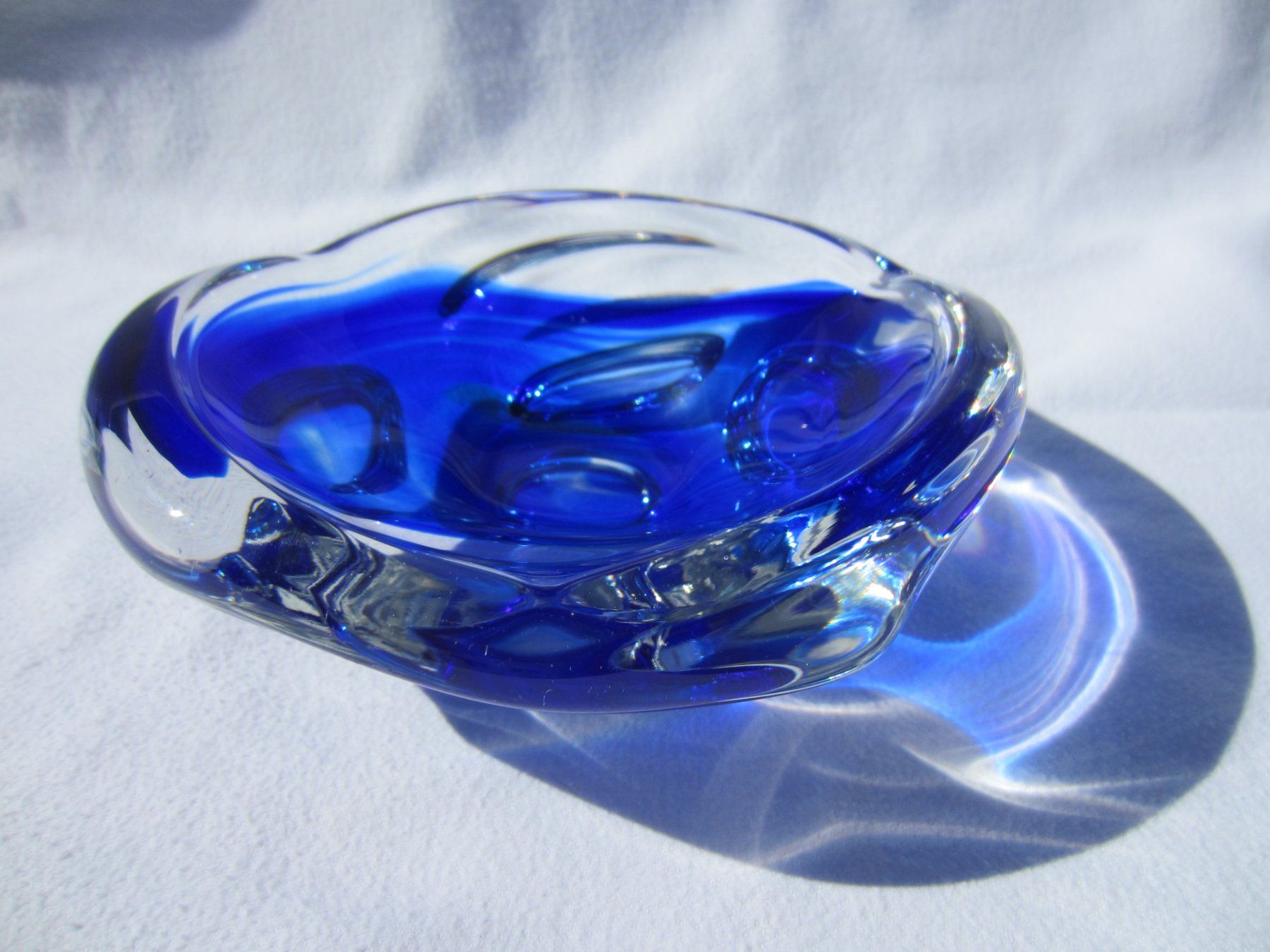 Murano Schalen: MURANO Schale blau massiv 15.5 x 5.5cm – Neu (gemäss Beschreibung) aus Sursee von Tschiger 3