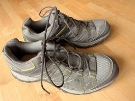 Trekkingschuh beige/gelb von Salomon, Gr. 39 1/2