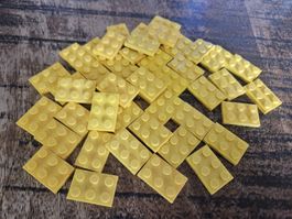 lego 3021 lot de 45 pièces Yellow Plate 2 x 3