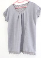 Bluse hellgrau