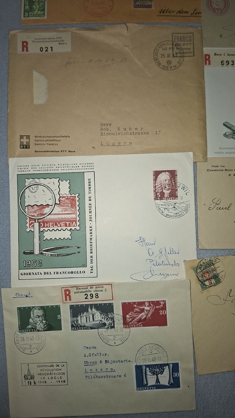Tutti i francobolli: Lot Briefe div. – Usato da Balgach venduto da SIMEON27 1