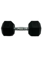FITCOM | Hantel | 12.5kg | sechseckig | Schwarz