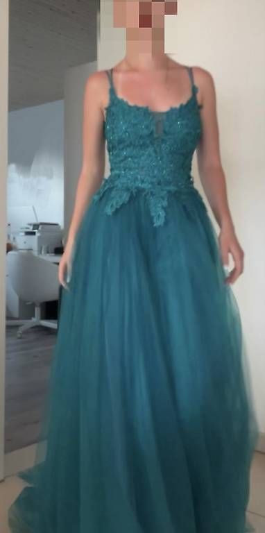 Vestiti: Türkises Ballkleid mit Tüll & Spitze – Nuovo (secondo la descrizione) da Boswil venduto da eli_by2y 1