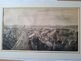 Bern. Grosse Lithografie von Rudolf Huber (1770 - 1844).