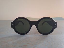 Céline runde retro-styled Sonnenbrille schwarz