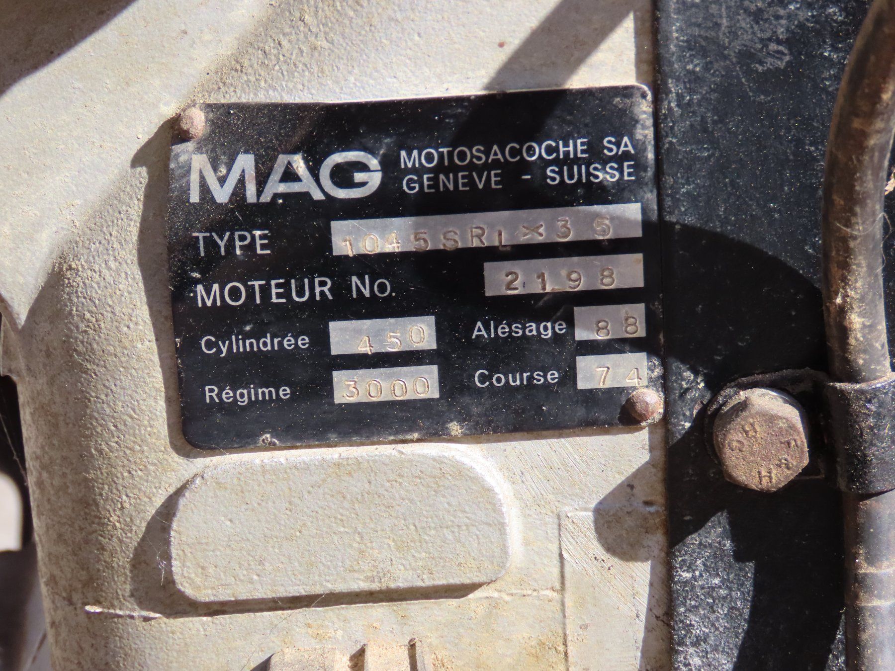 Motori: Mag Motor 1045 Stationärmotor Rapid – Usato da Kradolf venduto da Schraube8 3