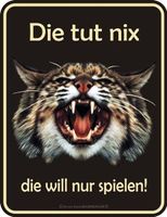 Schild - Die tut nix