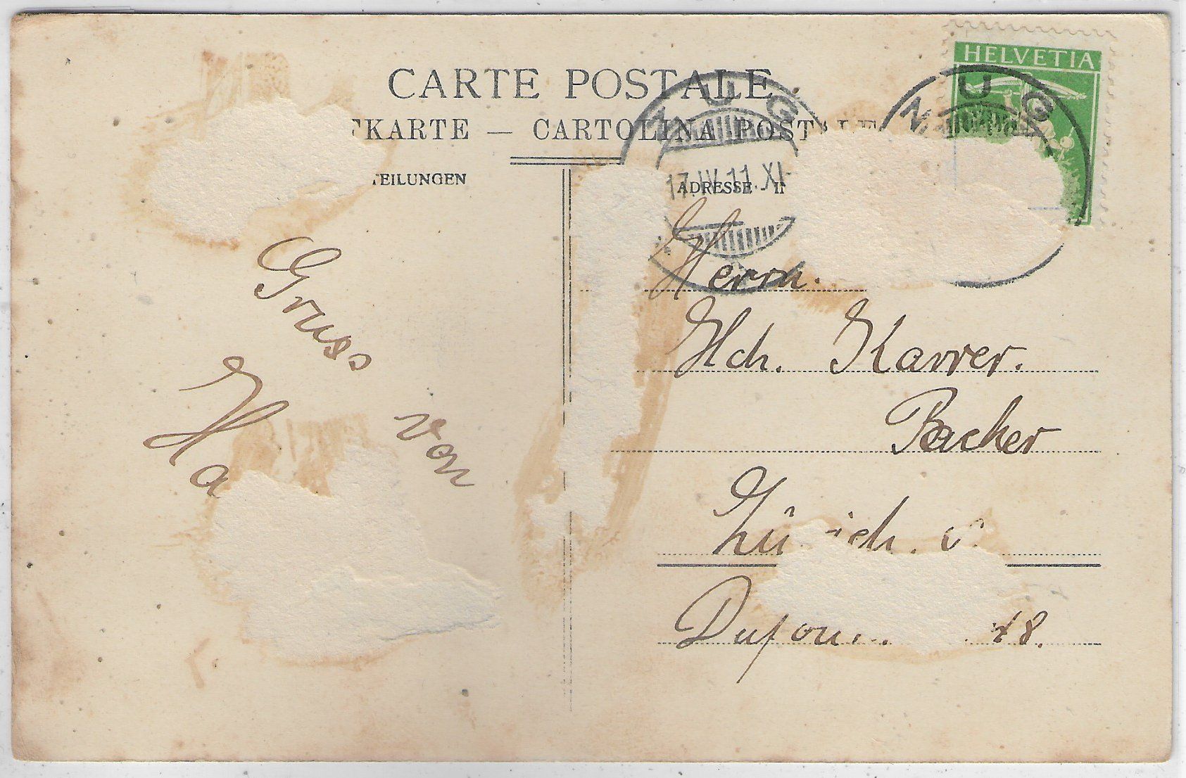 Cartes postales: Zug - Generalansicht – Défectueux à Ettingen par Kartenplanet 1