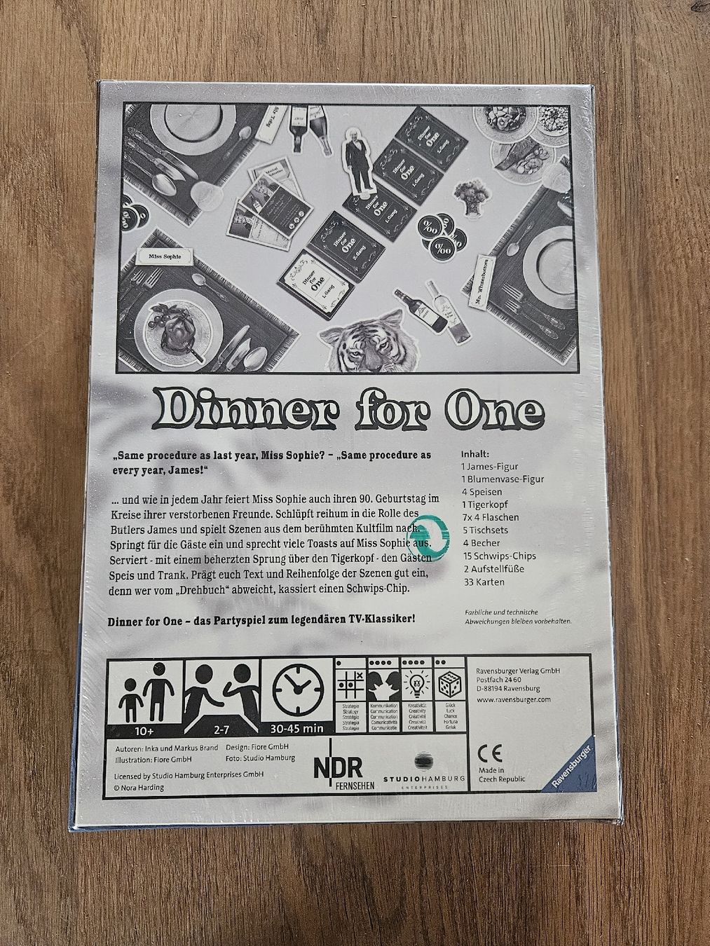 Giochi: Dinner for One Gesellschaftsspiel – Nuovo e nell'imballaggio originale da Luzern venduto da CarmelaM19 1