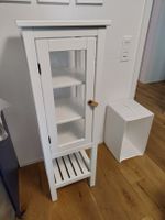 Meuble colonne blanc style scandinave, 3 étagères