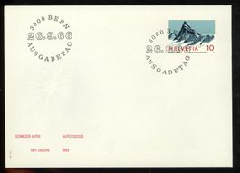 1966, FDC, Sondermarke Schweizer Alpen (Nr. 445)