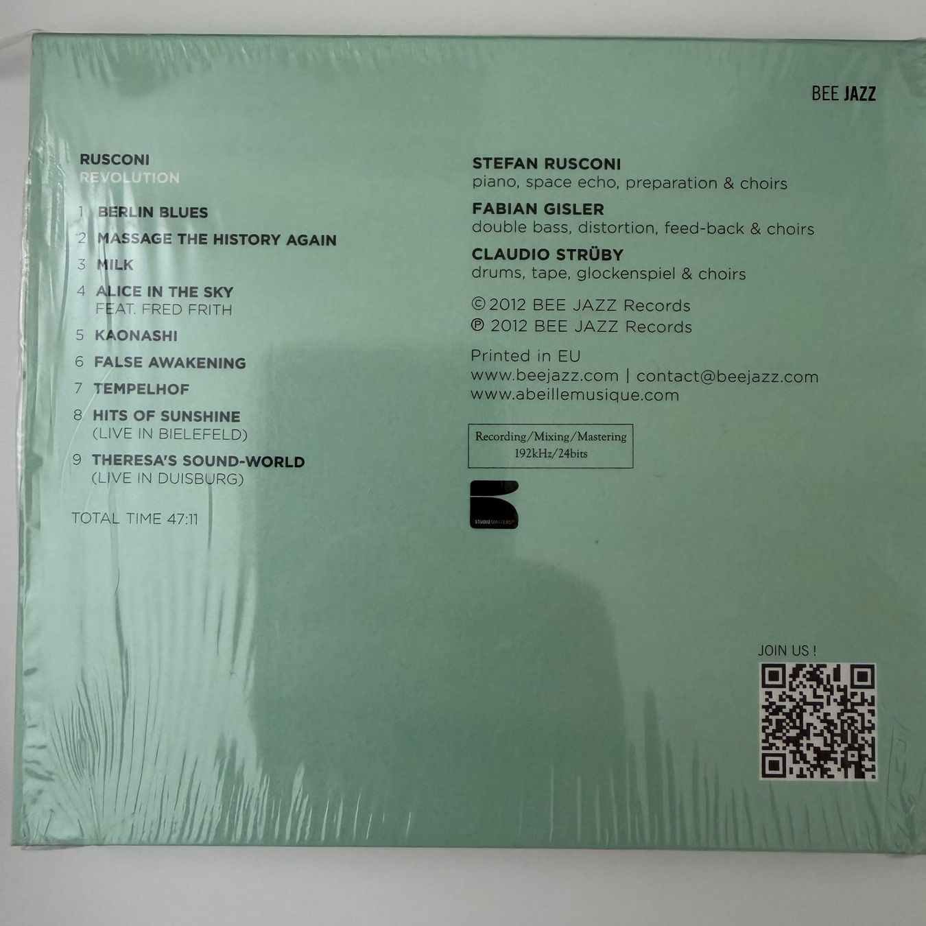 CDs: Rusconi, Revolution feat. Fred Frith (CD Bee Jazz) 2012 – Gebraucht aus Zug von Mirare9 1